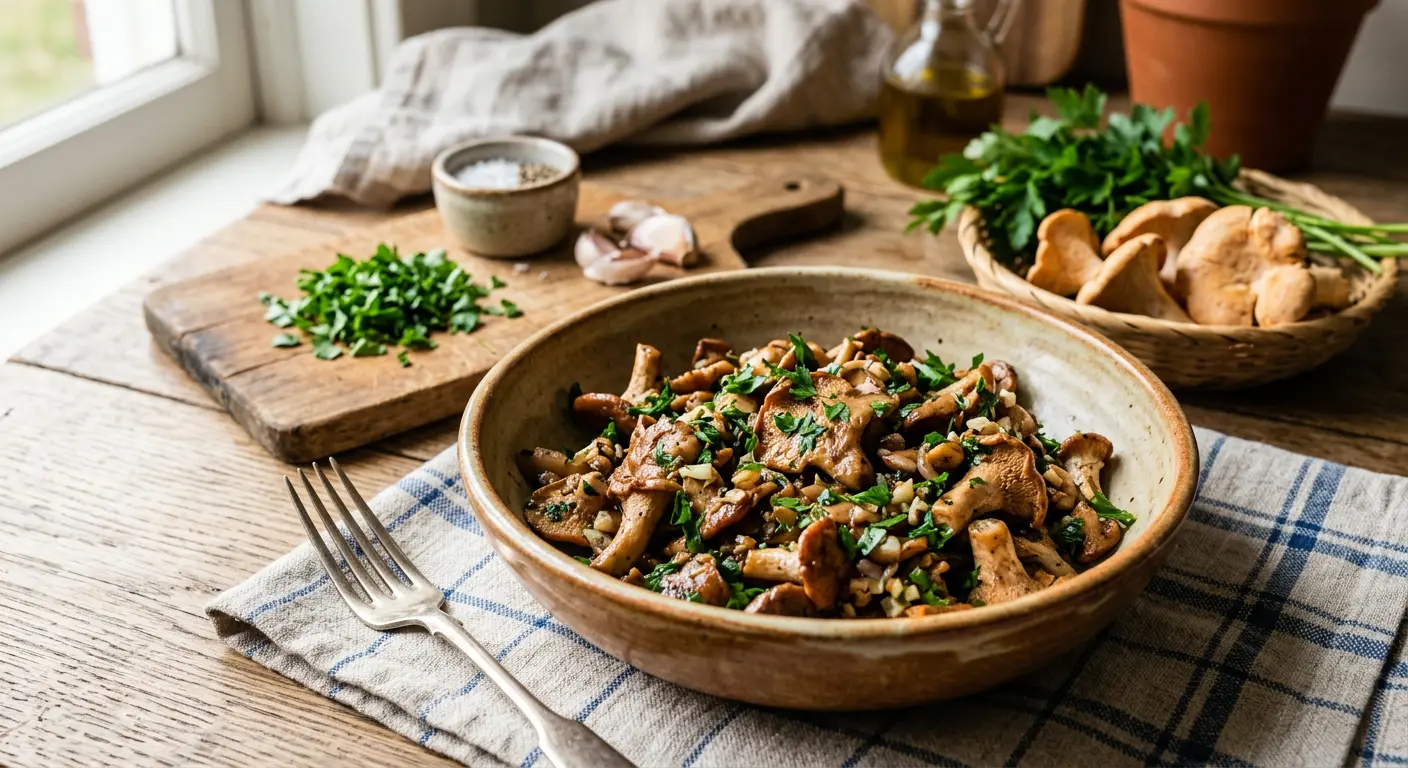Pieds de mouton sautés en persillade avec ail et persil frais